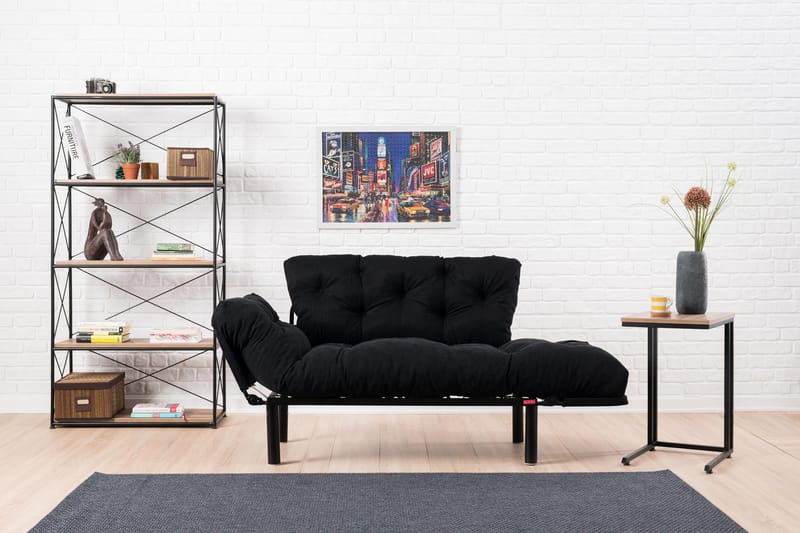 Jenica Sovesofa 2-seter - Svart - Møbler - Sofaer - Sovesofaer
