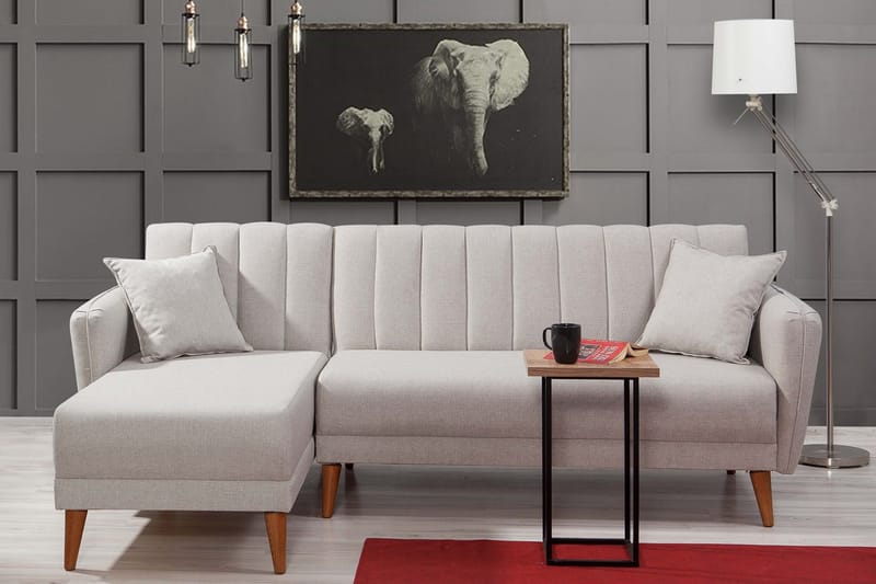 Jenick Hjørnesofa - Beige - Møbler - Sofaer - Sovesofaer
