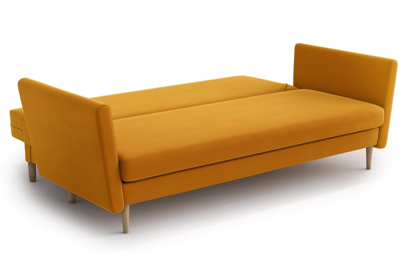 Joleen 3-seter Sovesofa - Gul - Møbler - Sofaer - Sovesofaer