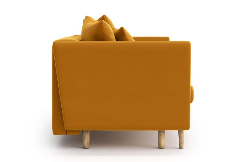 Joleen 3-seter Sovesofa - Gul - Møbler - Sofaer - Sovesofaer