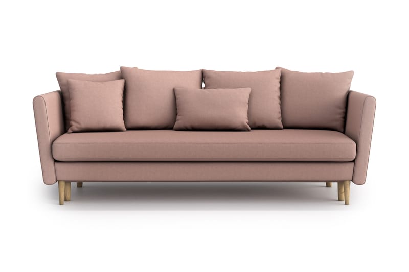 Joleen 3-seter Sovesofa - Rosa - Sovesofaer - 3 seters sovesofa