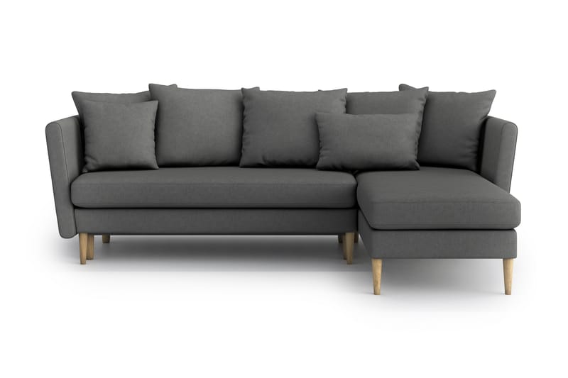 Joleen Sovesofa med Divan - Grå - Sovesofaer - Sovesofa divan