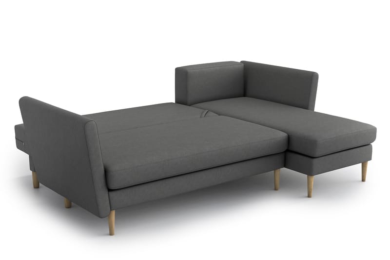 Joleen Sovesofa med Divan - Grå - Møbler - Sofaer - Sovesofaer