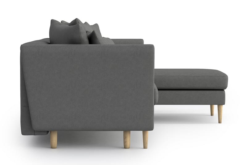 Joleen Sovesofa med Divan - Grå - Møbler - Sofaer - Sovesofaer