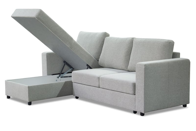 Julia Sovesofa 3-seter med Divan Venstre - Beige - Møbler - Sofaer - Sovesofaer