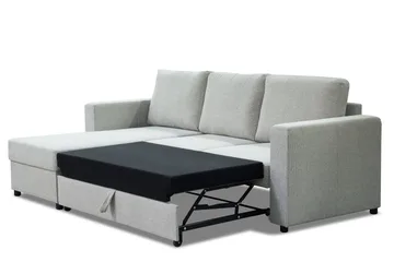Julia Sovesofa 3-seter med Divan Venstre - Beige - Møbler - Sofaer - Sovesofaer