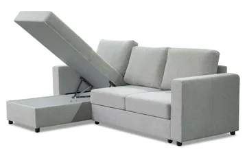 Julia Sovesofa 3-seter med Divan Venstre - Beige - Møbler - Sofaer - Sovesofaer