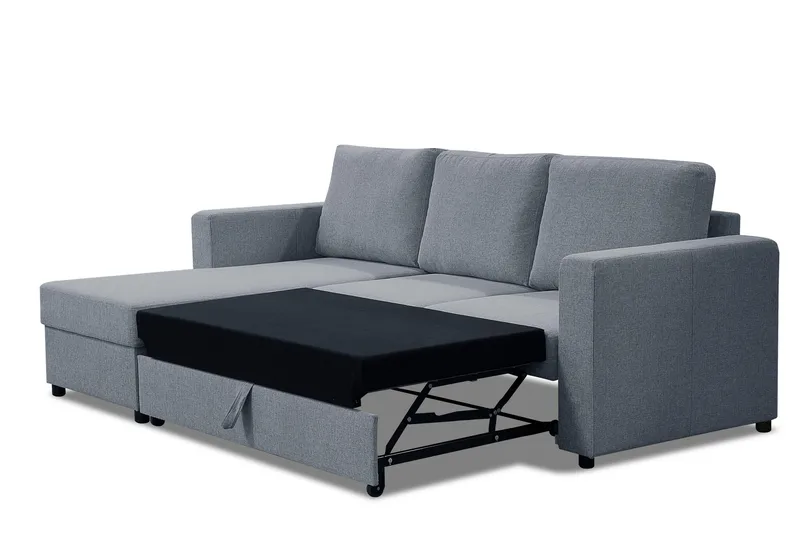 Julia Sovesofa 3-seter med Divan Venstre - Lysegrå - Møbler - Sofaer - Sovesofaer