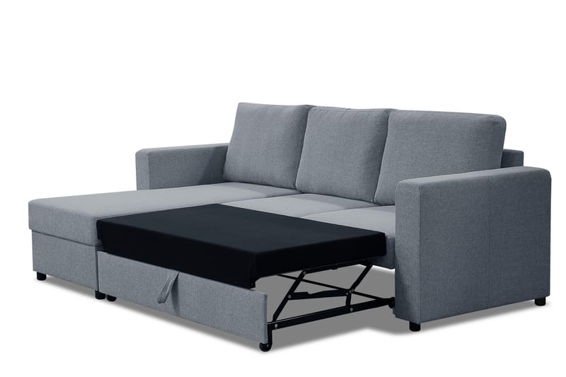 Julia Sovesofa 3-seter med Divan Venstre - Lysegrå - Møbler - Sofaer - Sovesofaer