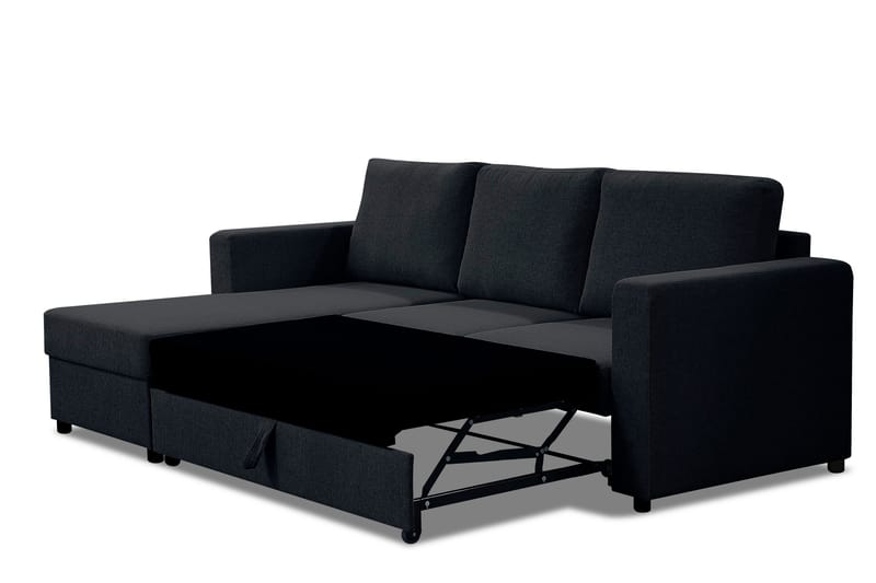 Julia Sovesofa 3-seter med Divan Venstre - Mørkegrå - Møbler - Sofaer - Sovesofaer
