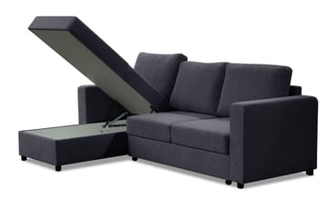 Julia Sovesofa 3-seter med Divan Venstre - Mellomgrå - Møbler - Sofaer - Sovesofaer