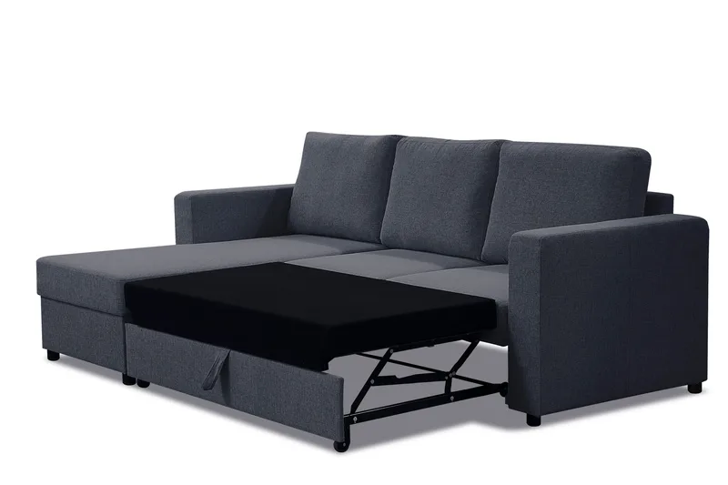 Julia Sovesofa 3-seter med Divan Venstre - Mellomgrå - Møbler - Sofaer - Sovesofaer