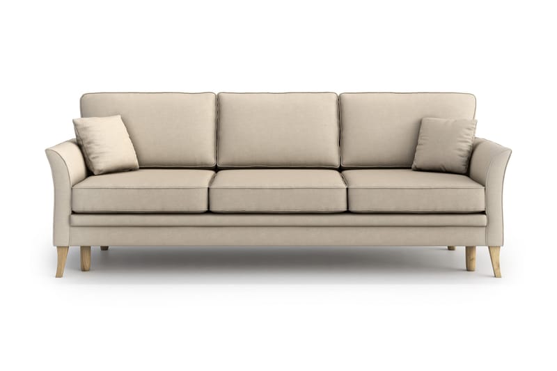 Juliette 3-seter Sovesofa - Beige - Sovesofaer - 3 seters sovesofa