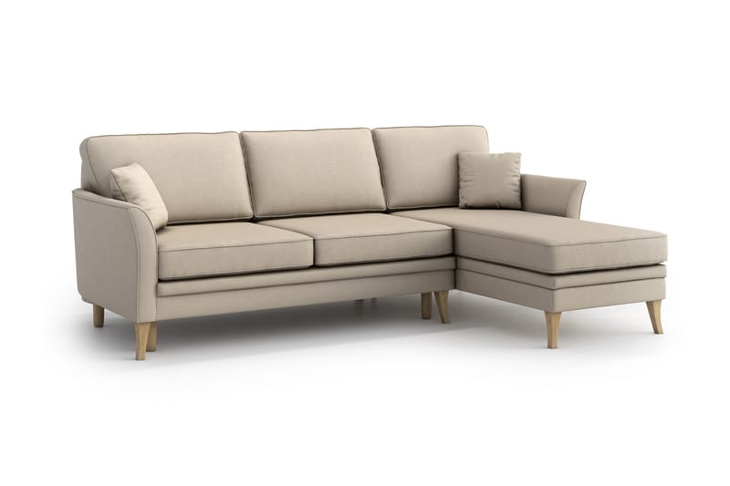 Juliette Sovesofa med Divan - Beige - Sovesofaer - Sovesofa divan