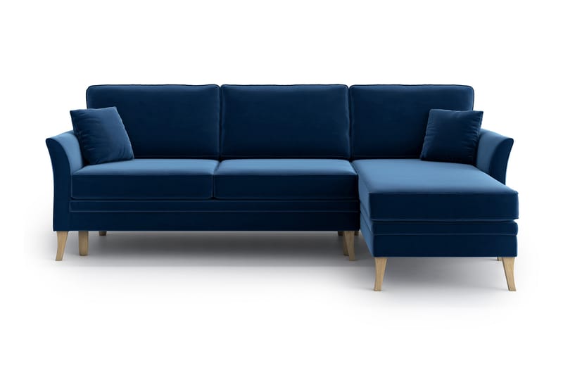 Juliette Sovesofa med Divan - Blå - Møbler - Sofaer - Sovesofaer