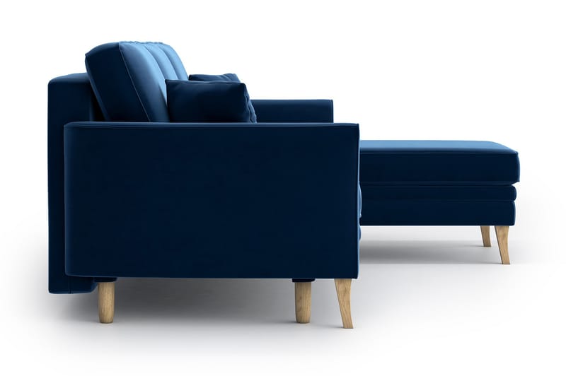 Juliette Sovesofa med Divan - Blå - Møbler - Sofaer - Sovesofaer
