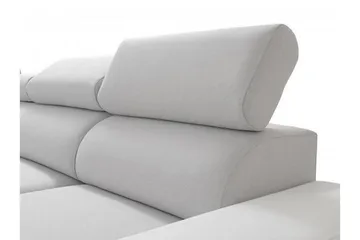 Kahundji Venstre Hjørnesovesofa 127x284 cm med Oppbevaring i Stoff - Antrasitt - Møbler - Sofaer - Sovesofaer