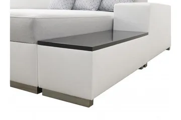 Kahundji Venstre Hjørnesovesofa 127x284 cm med Oppbevaring i Stoff - Antrasitt - Møbler - Sofaer - Sovesofaer
