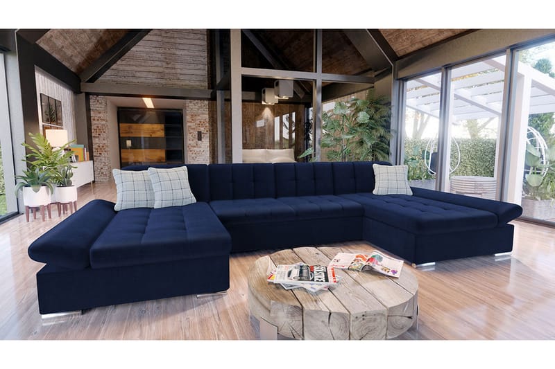 Kallarp Hjørnesofa - Mörkblå - Møbler - Sofaer - Sovesofaer