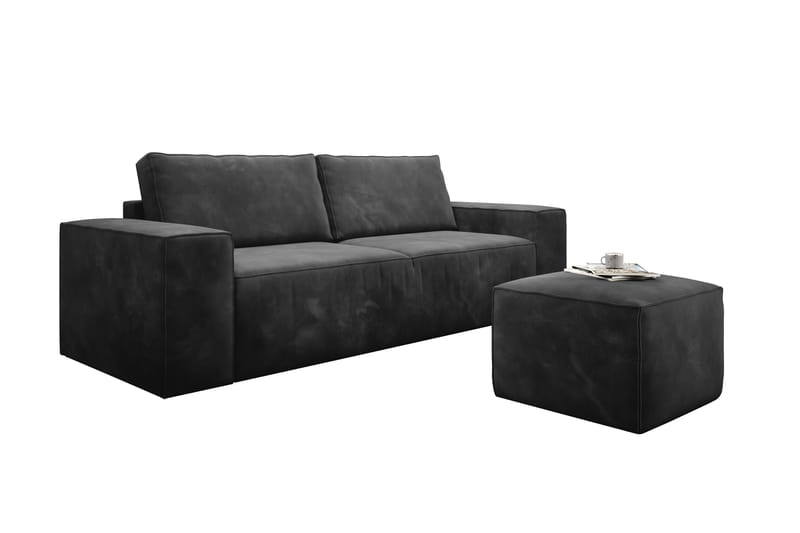 Kamli Sovesofa 3-seters med Oppbevaring - Brun - Sovesofaer - 3 seters sovesofa