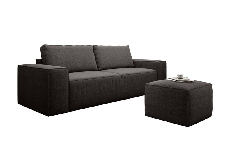 Kamli Sovesofa 3-seters med Oppbevaring - Brun - Møbler - Sofaer - Sovesofaer