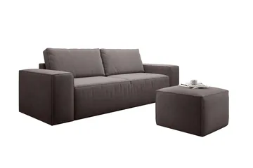 Kamli Sovesofa 3-seters med Oppbevaring - Brun - Møbler - Sofaer - Sovesofaer