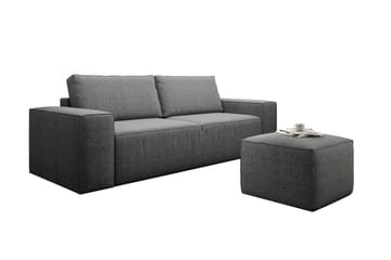 Kamli Sovesofa 3-seters med Oppbevaring - Grå - Møbler - Sofaer - Sovesofaer