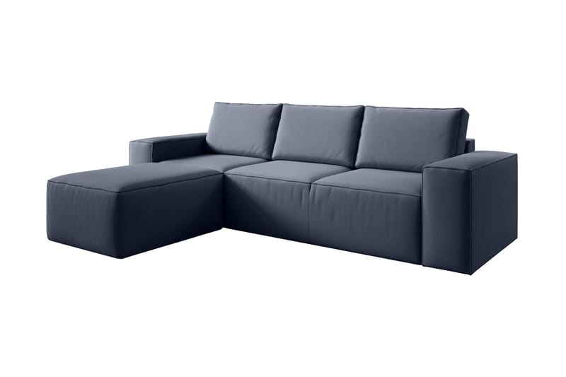 Kamli Sovesofa m. Divan med Oppbevaring - Blå - Møbler - Sofaer - Sovesofaer