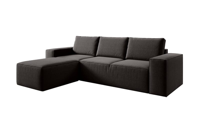 Kamli Sovesofa m. Divan med Oppbevaring - Brun - Møbler - Sofaer - Sovesofaer