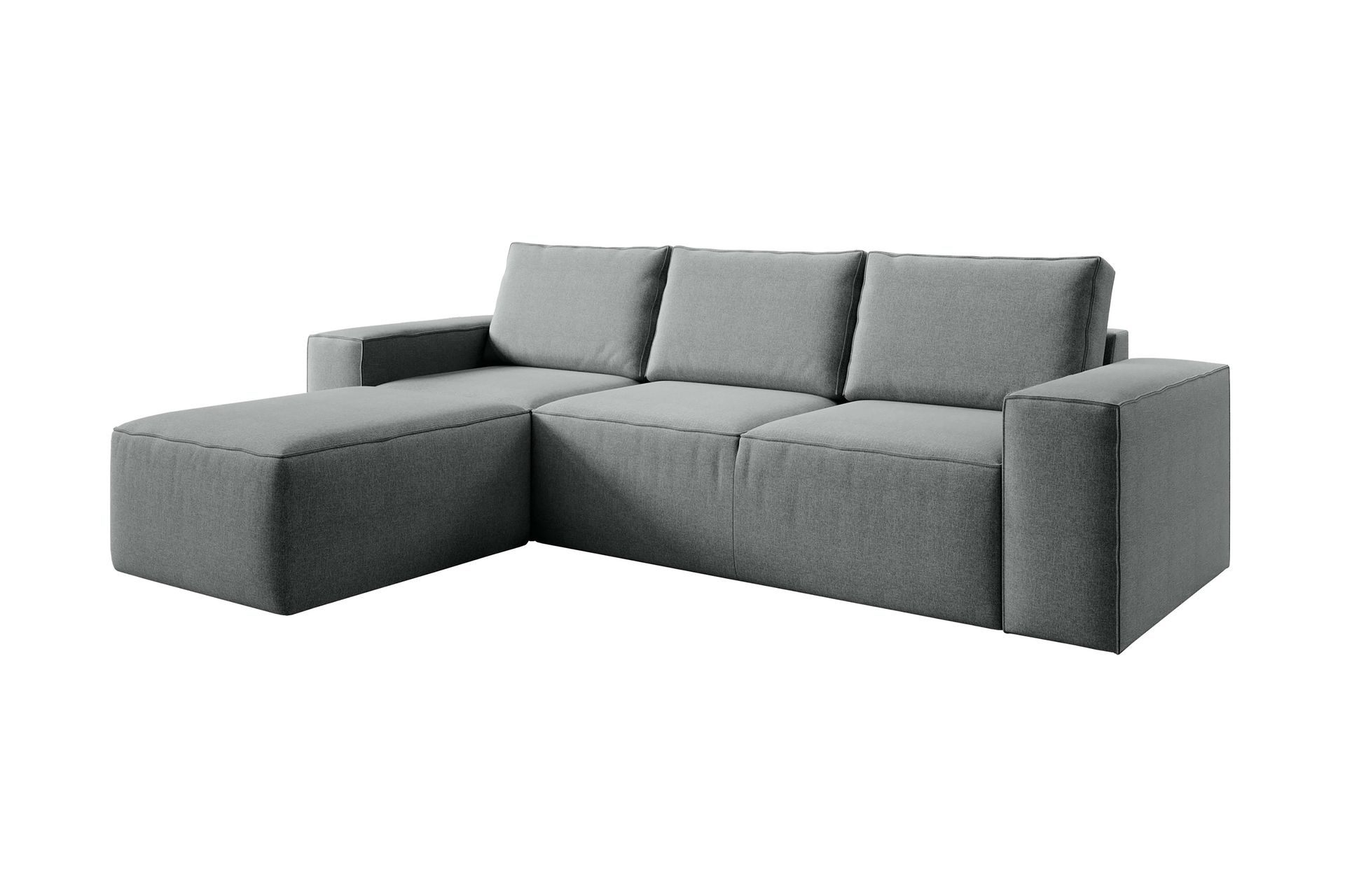 Kamli Sovesofa m. Divan med Oppbevaring - Grå - Møbler - Sofaer - Sovesofaer