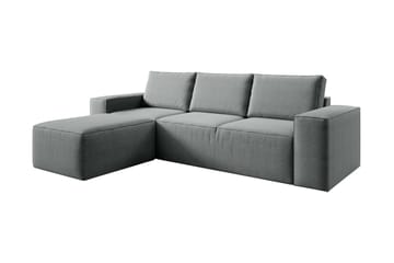 Kamli Sovesofa m. Divan med Oppbevaring - Grå - Møbler - Sofaer - Sovesofaer