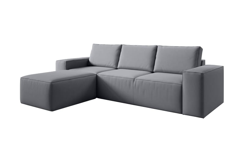 Kamli Sovesofa m. Divan med Oppbevaring - Grå - Møbler - Sofaer - Sovesofaer