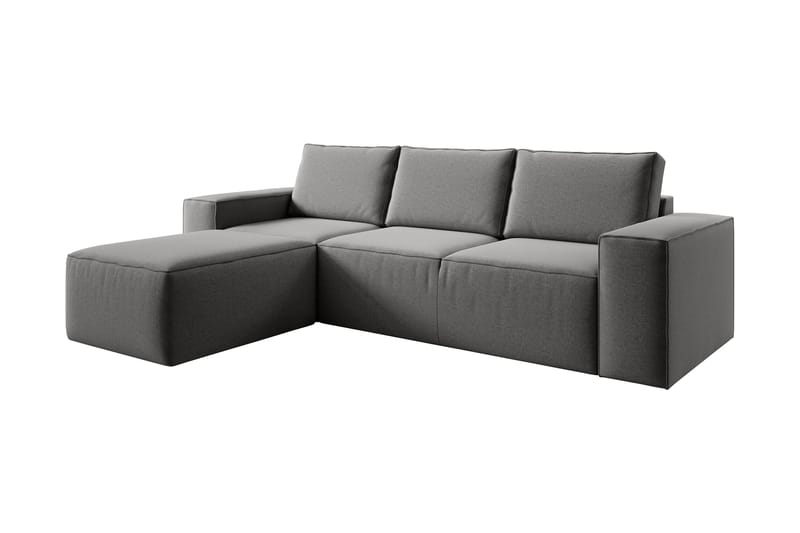 Kamli Sovesofa m. Divan med Oppbevaring - Grå - Møbler - Sofaer - Sovesofaer
