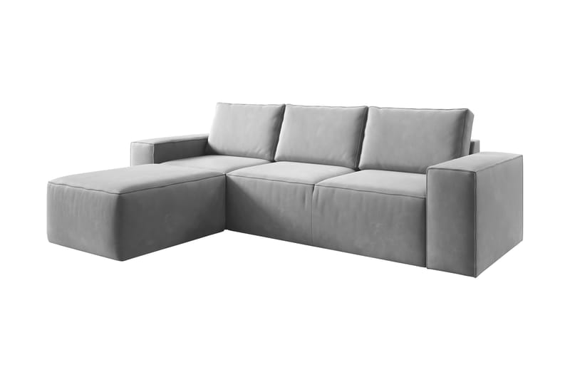 Kamli Sovesofa m. Divan med Oppbevaring - Grå - Møbler - Sofaer - Sovesofaer