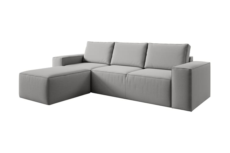 Kamli Sovesofa m. Divan med Oppbevaring - Grå - Møbler - Sofaer - Sovesofaer