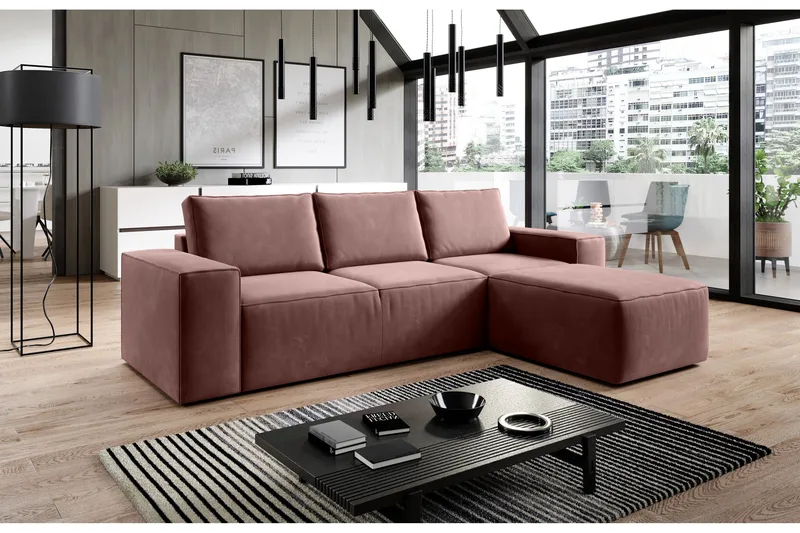 Kamli Sovesofa m. Divan med Oppbevaring - Grønn - Møbler - Sofaer - Sovesofaer