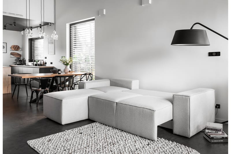Kamli Sovesofa m. Divan med Oppbevaring - Gul - Møbler - Sofaer - Sovesofaer
