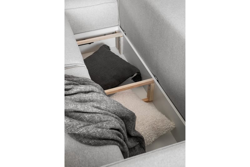 Kamli Sovesofa m. Divan med Oppbevaring - Gul - Møbler - Sofaer - Sovesofaer