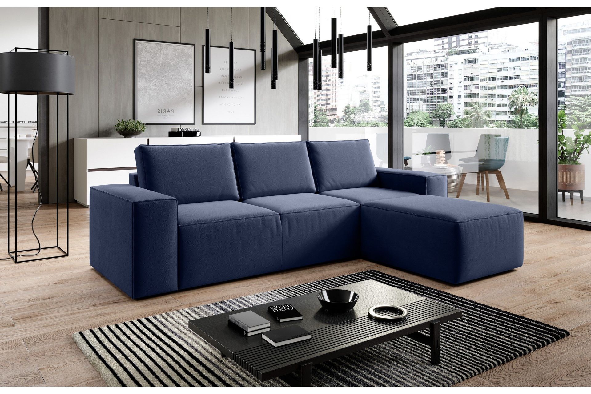 Kamli Sovesofa m. Divan med Oppbevaring - Gul