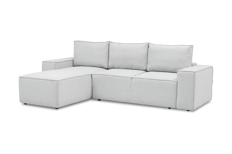 Kamli Sovesofa m. Divan med Oppbevaring - Lysegrå - Møbler - Sofaer - Sovesofaer