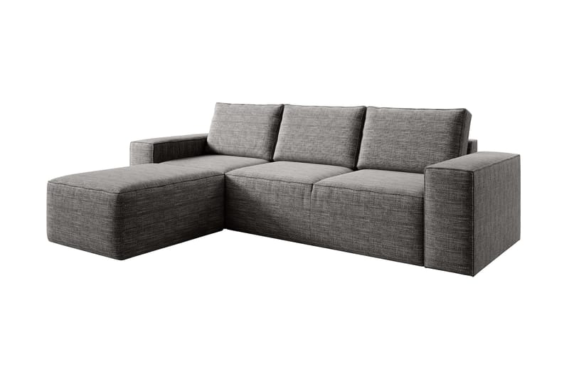 Kamli Sovesofa m. Divan med Oppbevaring - Lysegrå - Møbler - Sofaer - Sovesofaer