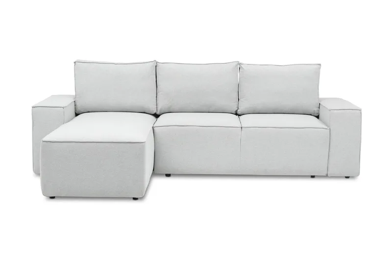 Kamli Sovesofa m. Divan med Oppbevaring - Lysegrå - Møbler - Sofaer - Sovesofaer