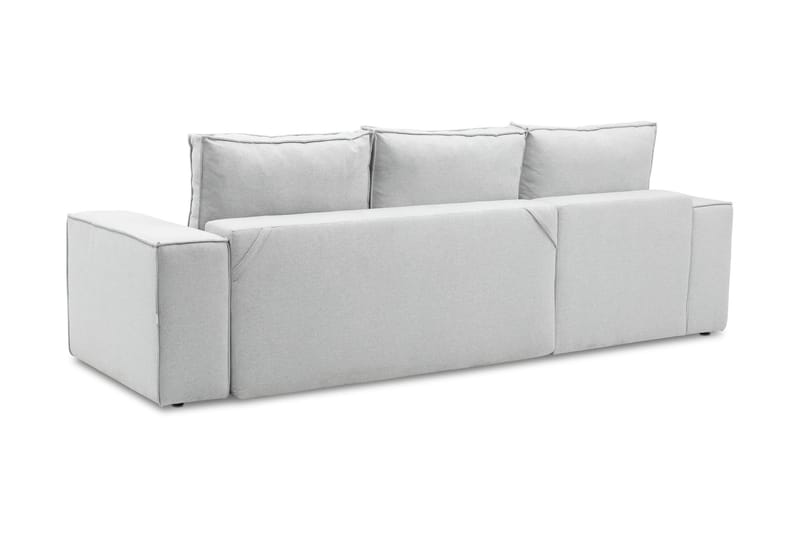 Kamli Sovesofa m. Divan med Oppbevaring - Lysegrå - Møbler - Sofaer - Sovesofaer