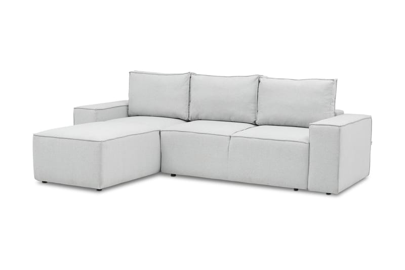 Kamli Sovesofa m. Divan med Oppbevaring - Lysegrå - Møbler - Sofaer - Sovesofaer