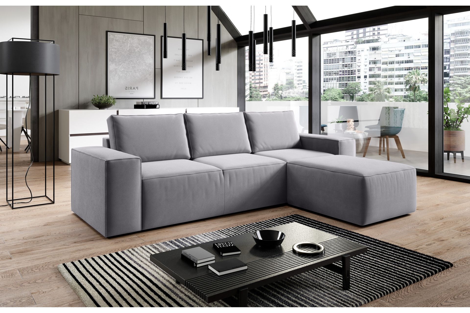 Kamli Sovesofa m. Divan med Oppbevaring - Mørkegrå - Møbler - Sofaer - Sovesofaer