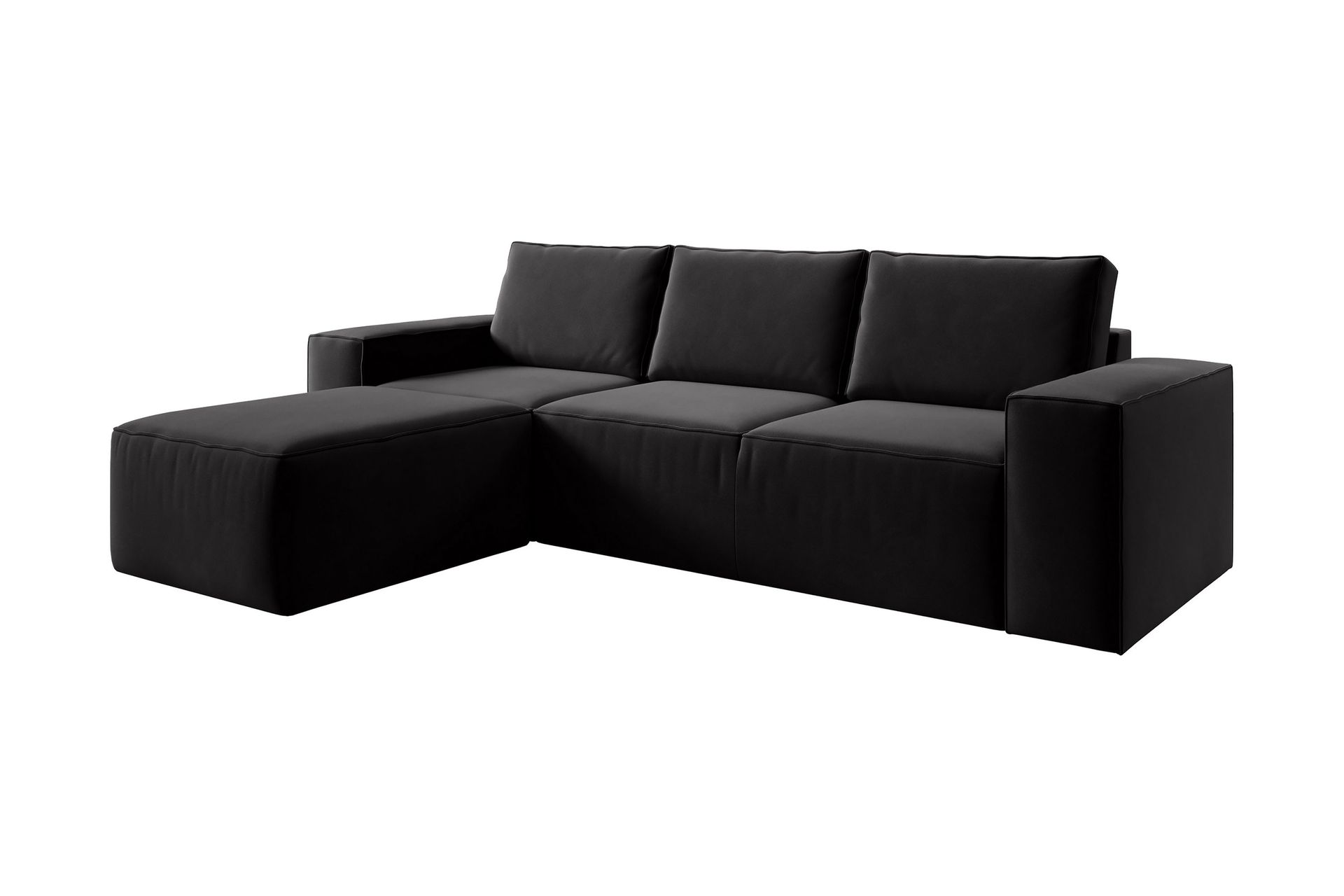 Kamli Sovesofa m. Divan med Oppbevaring - Svart