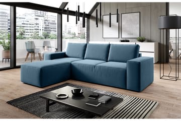 Kamli Sovesofa m. Divan med Oppbevaring - Turkis - Møbler - Sofaer - Sovesofaer