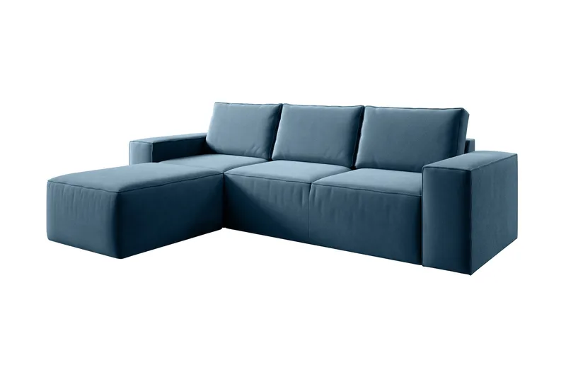 Kamli Sovesofa m. Divan med Oppbevaring - Turkis - Møbler - Sofaer - Sovesofaer