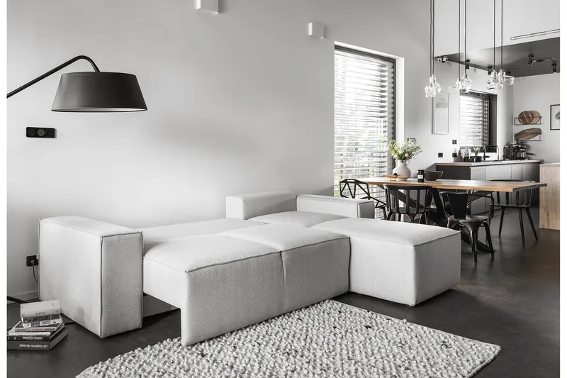 Kamli Sovesofa m. Divan med Oppbevaring - Turkis - Møbler - Sofaer - Sovesofaer