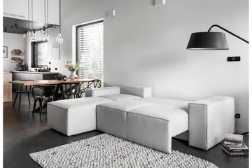 Kamli Sovesofa m. Divan med Oppbevaring - Turkis - Møbler - Sofaer - Sovesofaer